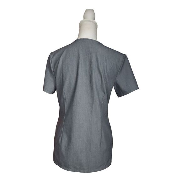 Figs Technical Collection Casma Three-Pocket Scrub Top Extra Small Grey Medical - Picture 2 of 10